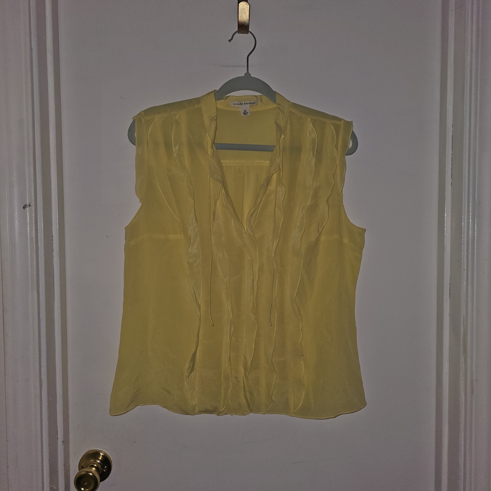 Banana Republic Vibrant Yellow Blouse